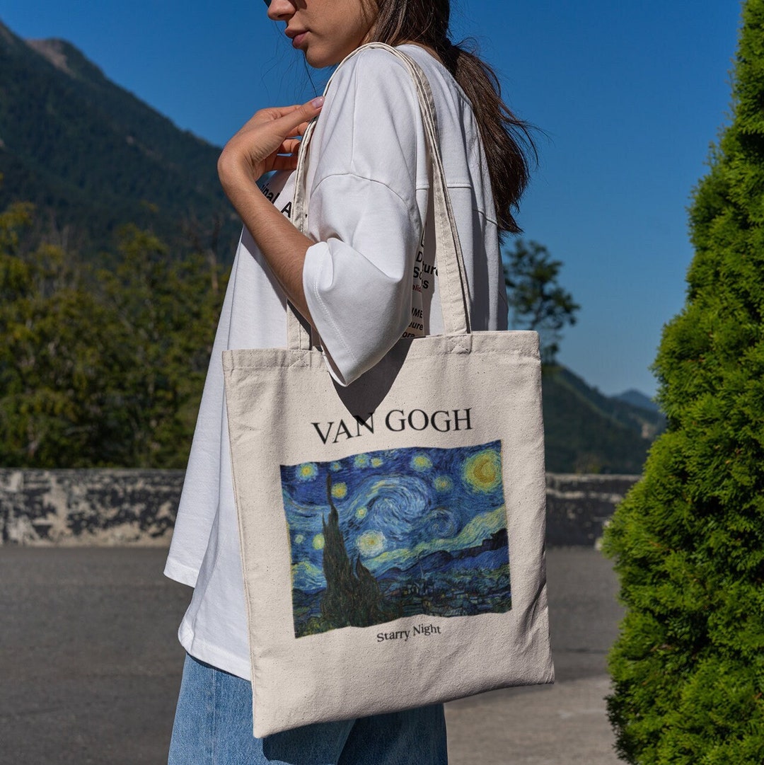 Van Gogh Starry Night Tote Bag Aesthetic Tote Bag Chic Tote 
