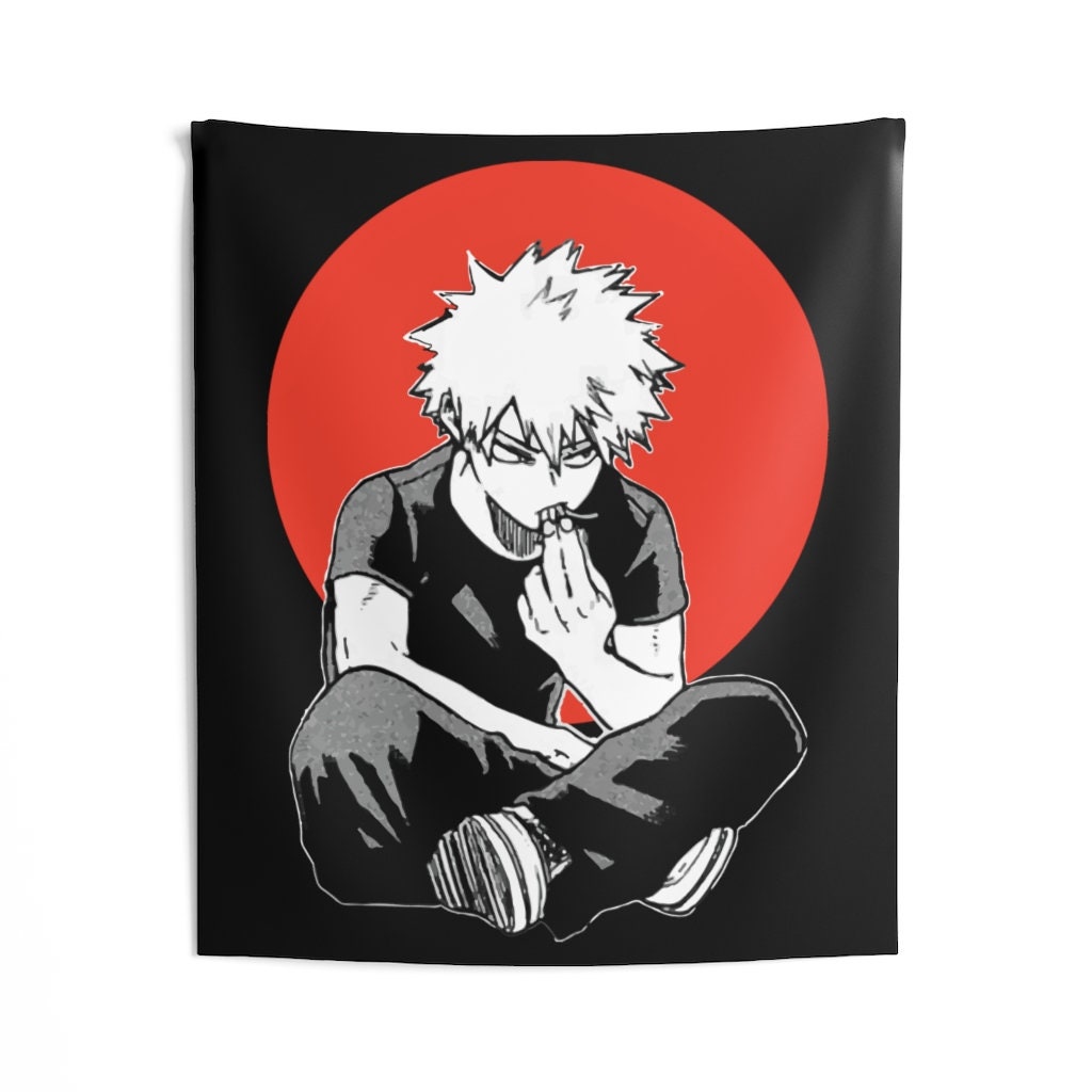 bakugo circle tapestry my hero academia tapestryanime etsy denmark