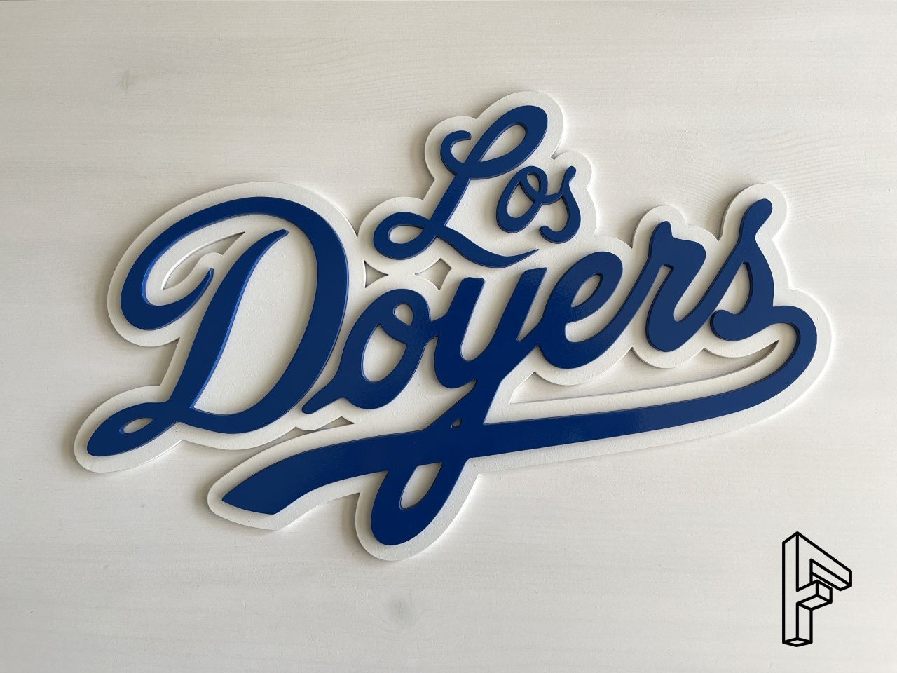 Los Doyers Logo Wood Sign 