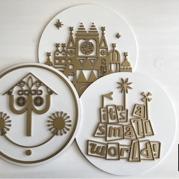 It's a Small World Clock Christmas - Etsy