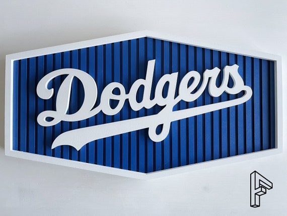 Los Angeles Dodgers Logo Wood Display Stadium Sign | Etsy