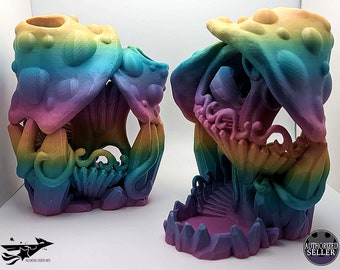 Crystal Mushroom Dice Tower - Pastel Rainbow