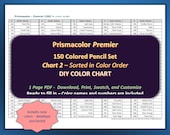 Prismacolor Premier - 150 Colored Pencil Set in Color Order - DIY