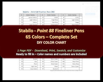 Stabilo Arty Point 88 Pens Set of 65