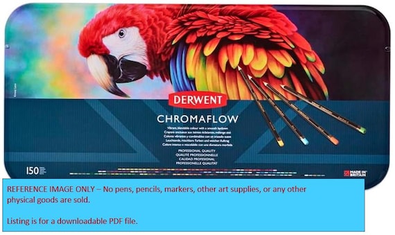 Derwent Chromaflow - 150 Colored Pencil Set - Original PDF DIY