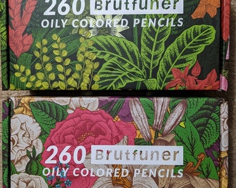 Brutfuner Original in FLOWERY BOXES 520 Colored Pencil Set DIY Blank Color  Chart /swatch Sheet Digital Download 
