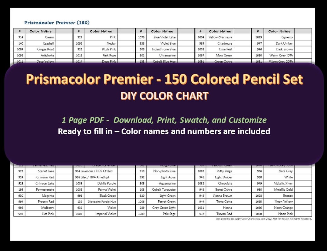 Prisma Color Chart  Color mixing chart, Blending colored pencils, Color  pencil art