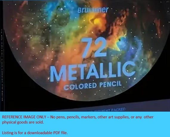 Brutfuner Metallic - 72 Colored Pencil Set - PDF DIY Color Chart
