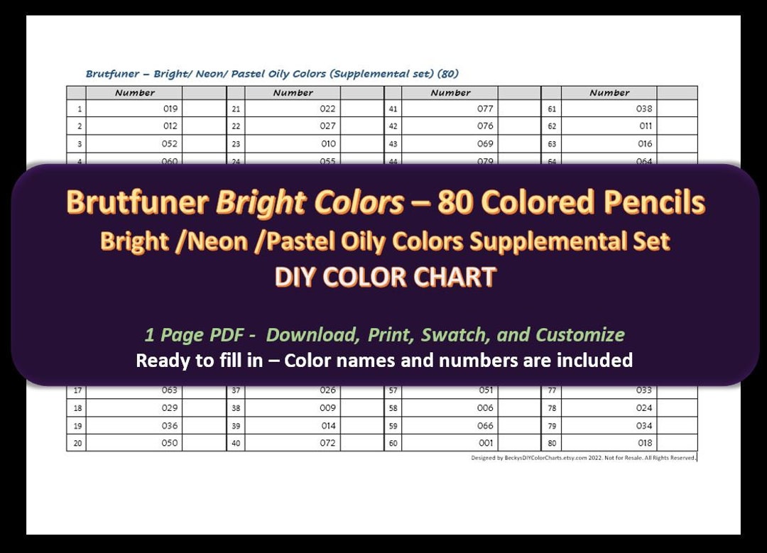 Brutfuner 80 Skin Colors Oil Pencil Artist Professional - Temu