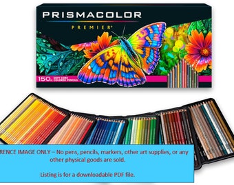 Prismacolor Premier - 150 Colored Pencil Set - PDF DIY Color Chart