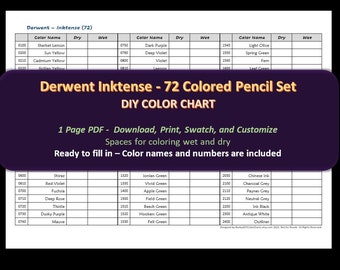 28 NEW Derwent Inktense Colored Pencils