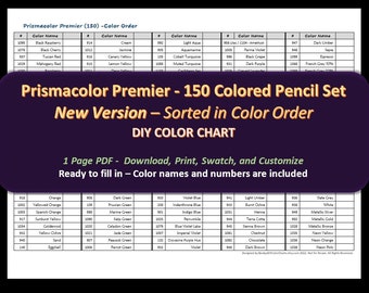 EASY: Learn Your Prismacolor 150 Colored Pencil Set With Worksheets for  Tones & Shades Lisa Brando 