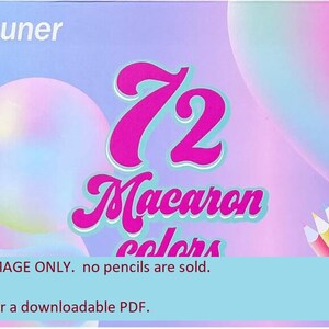 Brutfuner Macaron - 72 Colored Pencil Set - DIY Color Chart / Swatch ...
