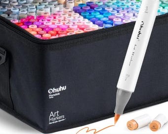 Ohuhu - LARGE PRINT Honolulu Series (brush Tip) 320 Marker