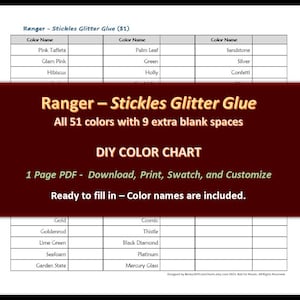 Rangers Stickles Glitter Glue 0.5oz Turquoise