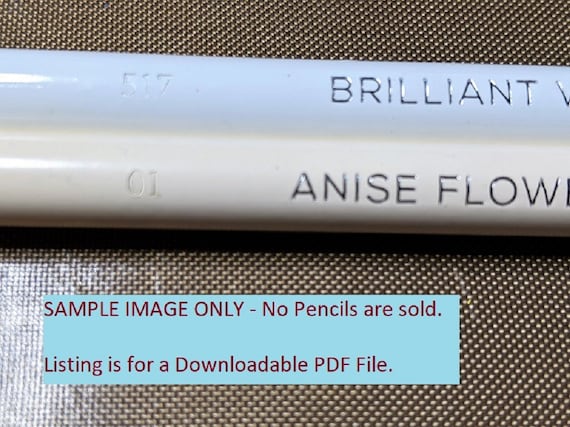 Brutfuner LARGE PRINT Original in Flowery Boxes 520 Colored Pencil Set DIY  Color Chart / Swatch Sheet Digital Download -  Finland