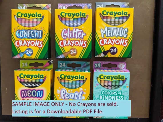 Crayola Crayons, Metallic - 24 crayons