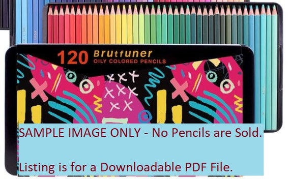 Crayons Brutfuner Square Ensemble de 120 crayons de couleur