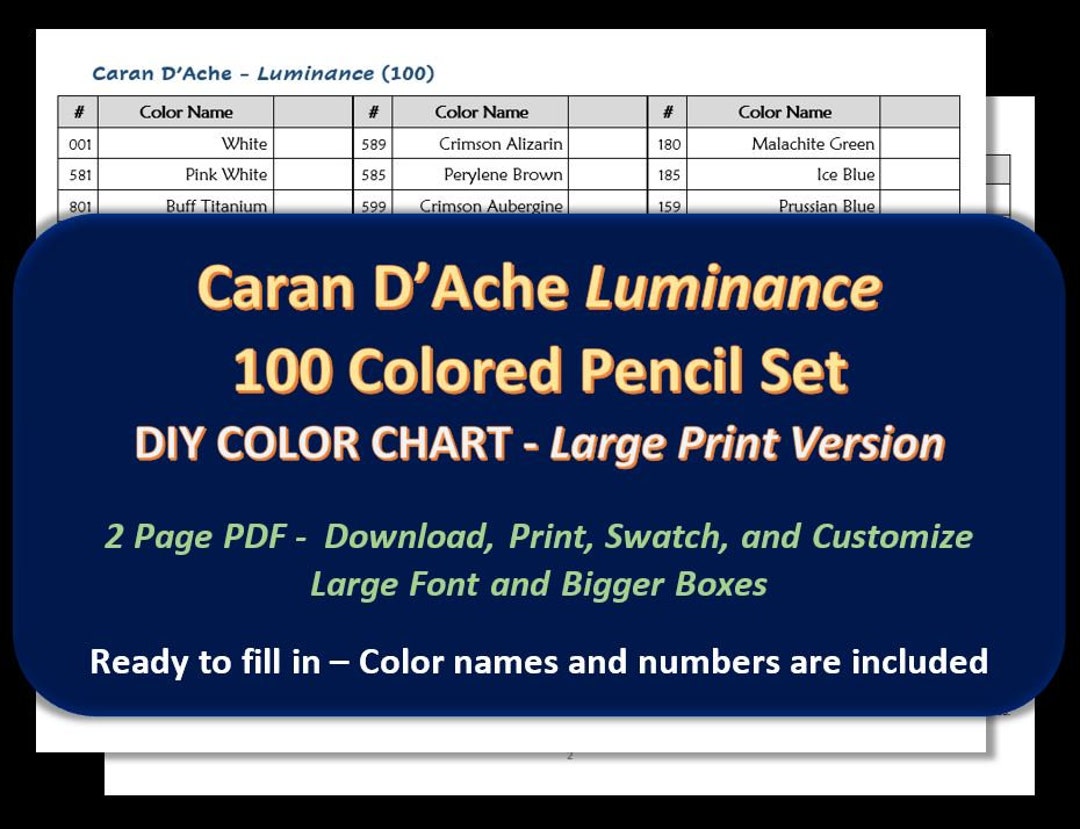 Caran d'Ache Luminance 6901 Colored Pencil Set of 100