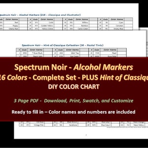 Spectrum Noir Classique Alcohol Marker-True Black -SPECNC1-TBLCK