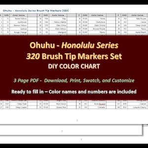 Ohuhu Calligraphy Pens, Brush Chisel Fine 10 Size Tips – ohuhu