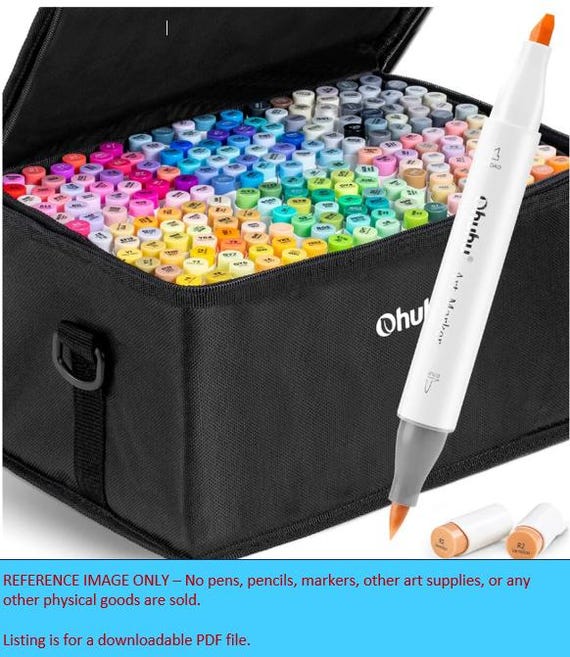 Art Markers Ohuhu Alcohol Based Markers Ohuhu Honolulu 168 Colours