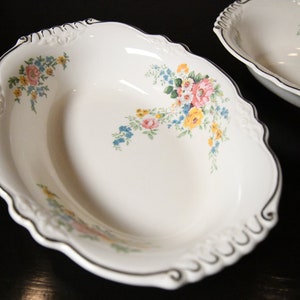 Homer Laughlin Virginia Rose by Frederick Rhead 9&quot; Oval Vegetable Bowl Set