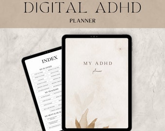 ADHD Digital Planner, Undated Digital Planner, GoodNotes Planner, ADHD Planner, iPad Planner, Adult ADHD Planner, Daily, Weekly Adhd Planner
