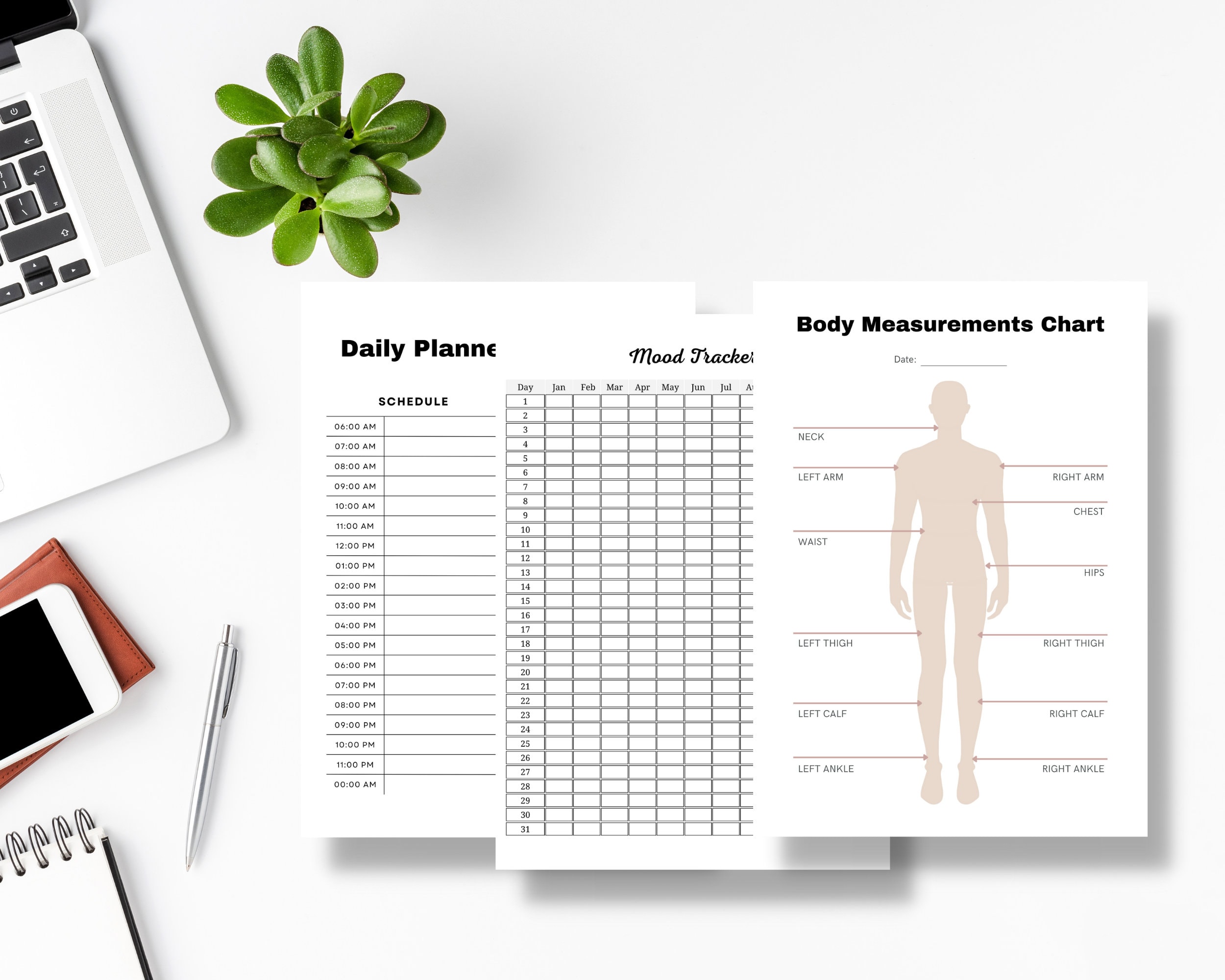 Weight Loss & Self Care Planner Journal, Wellness Tracker, Health ...