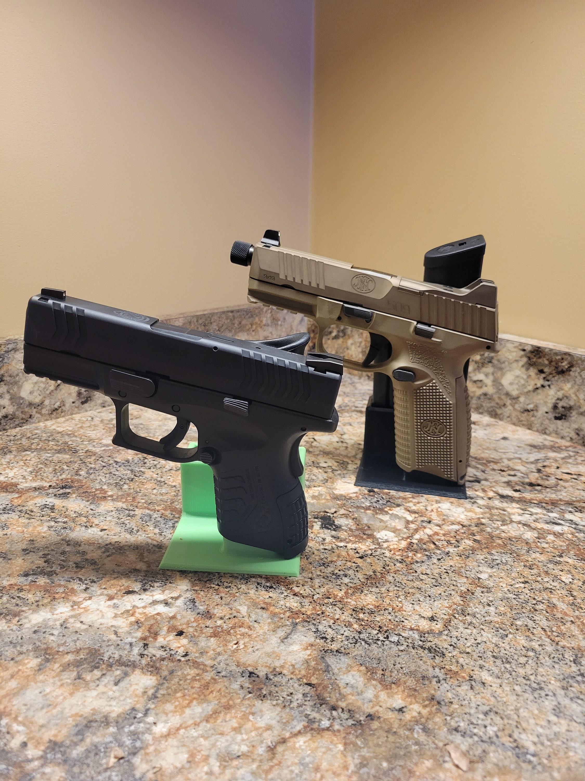 Handgun and Magazine Holder for 9mm Pistol Etsy