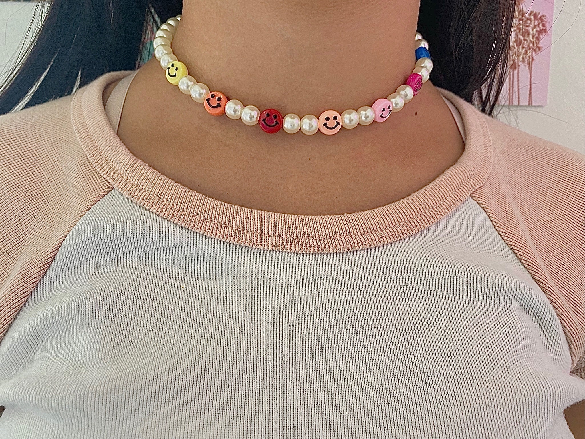 Pearl smiley Clay Bead Bracelet Jewels Jewelry Etsy