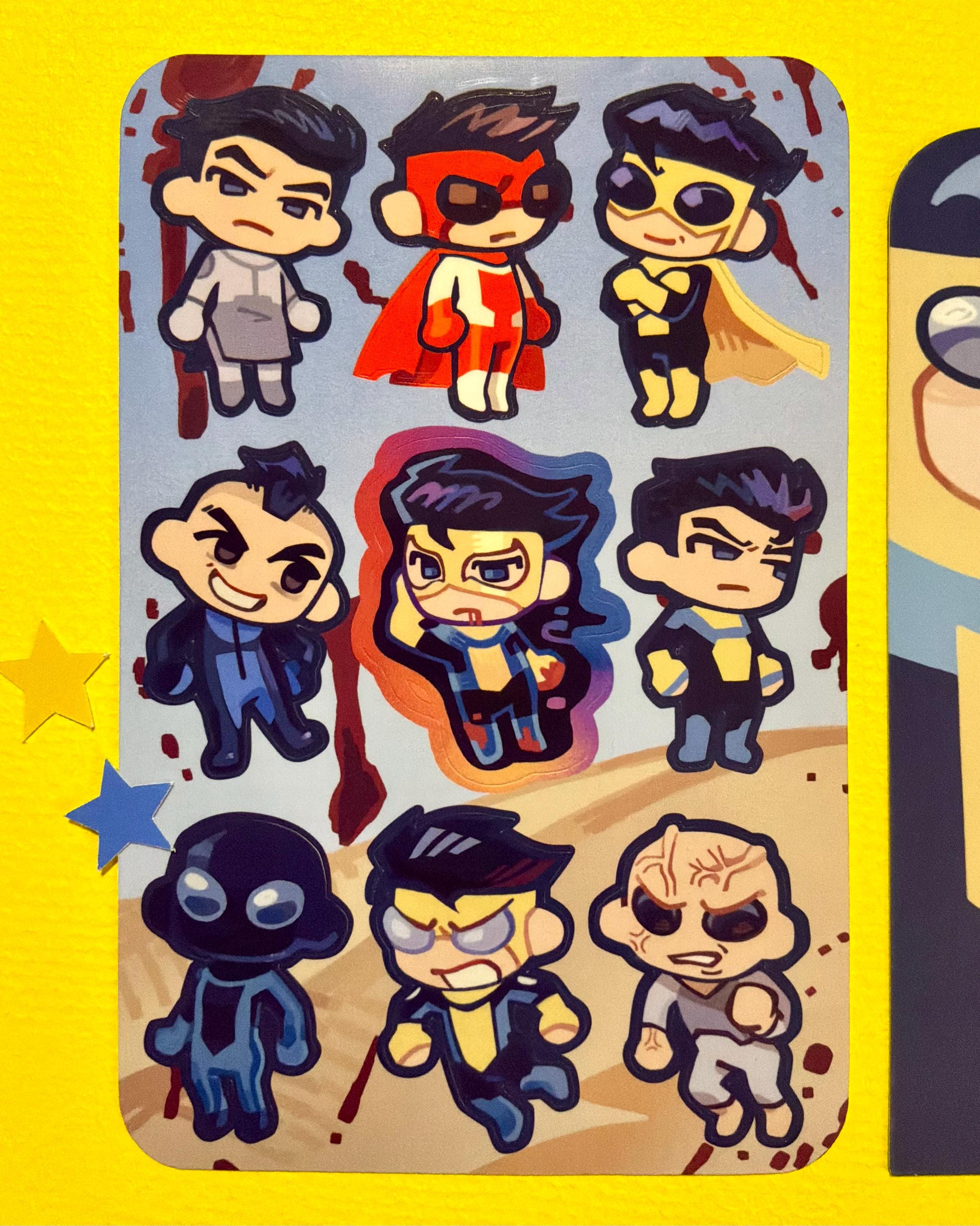 Invincible Flying Sticker Invincible Sticker Sheets - Etsy