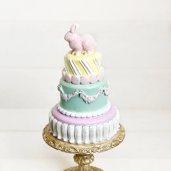 Cupcakes and Cashmere Faux three tier bunny cake