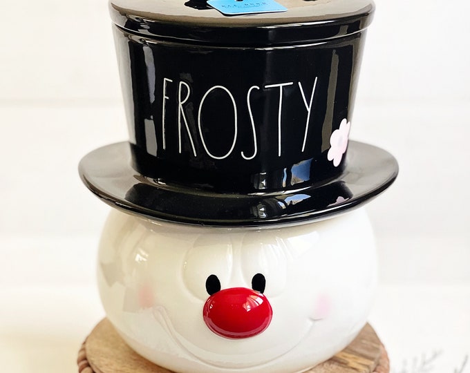Rae Dunn Frosty the Snowman Canister Etsy