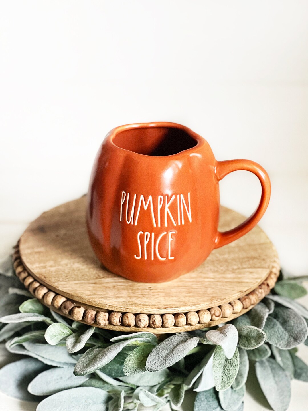 Rae Dunn Orange Pumpkin Spice Mug Etsy