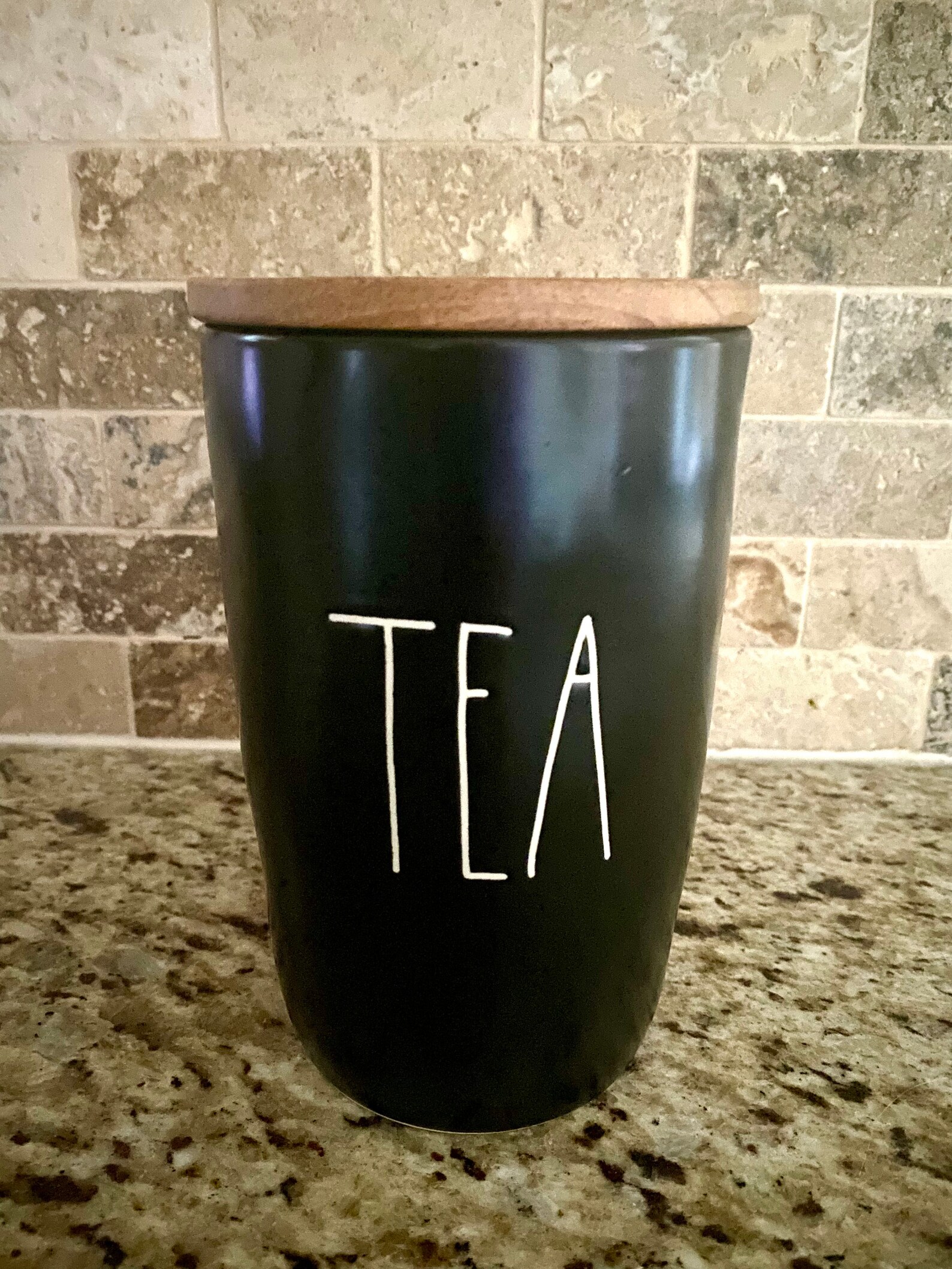 Rae Dunn black kitchen canisters Etsy