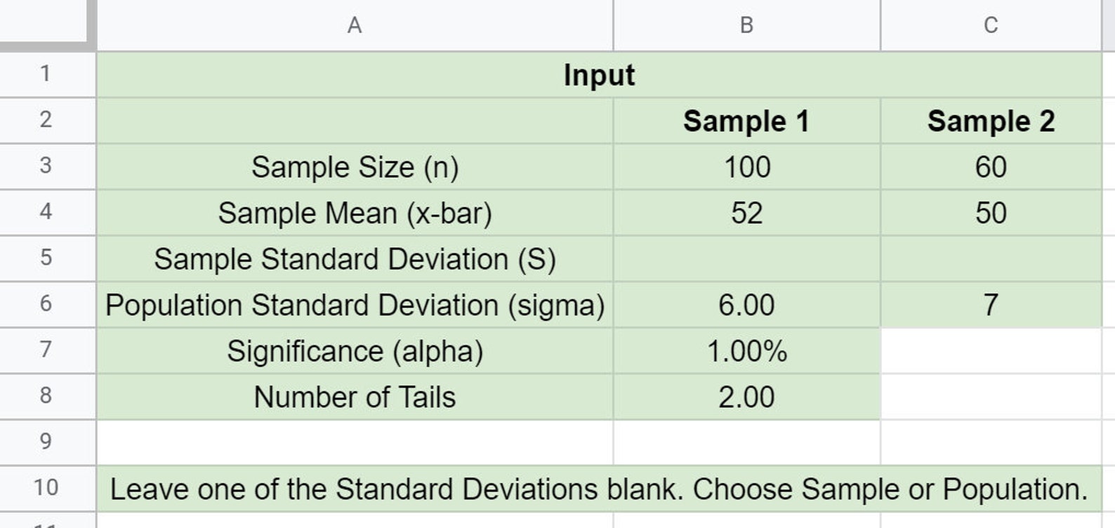Statistical Hypothesis Test Calculator Etsy