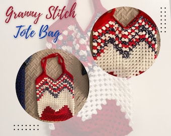 Borsa tote con ricamo della nonna