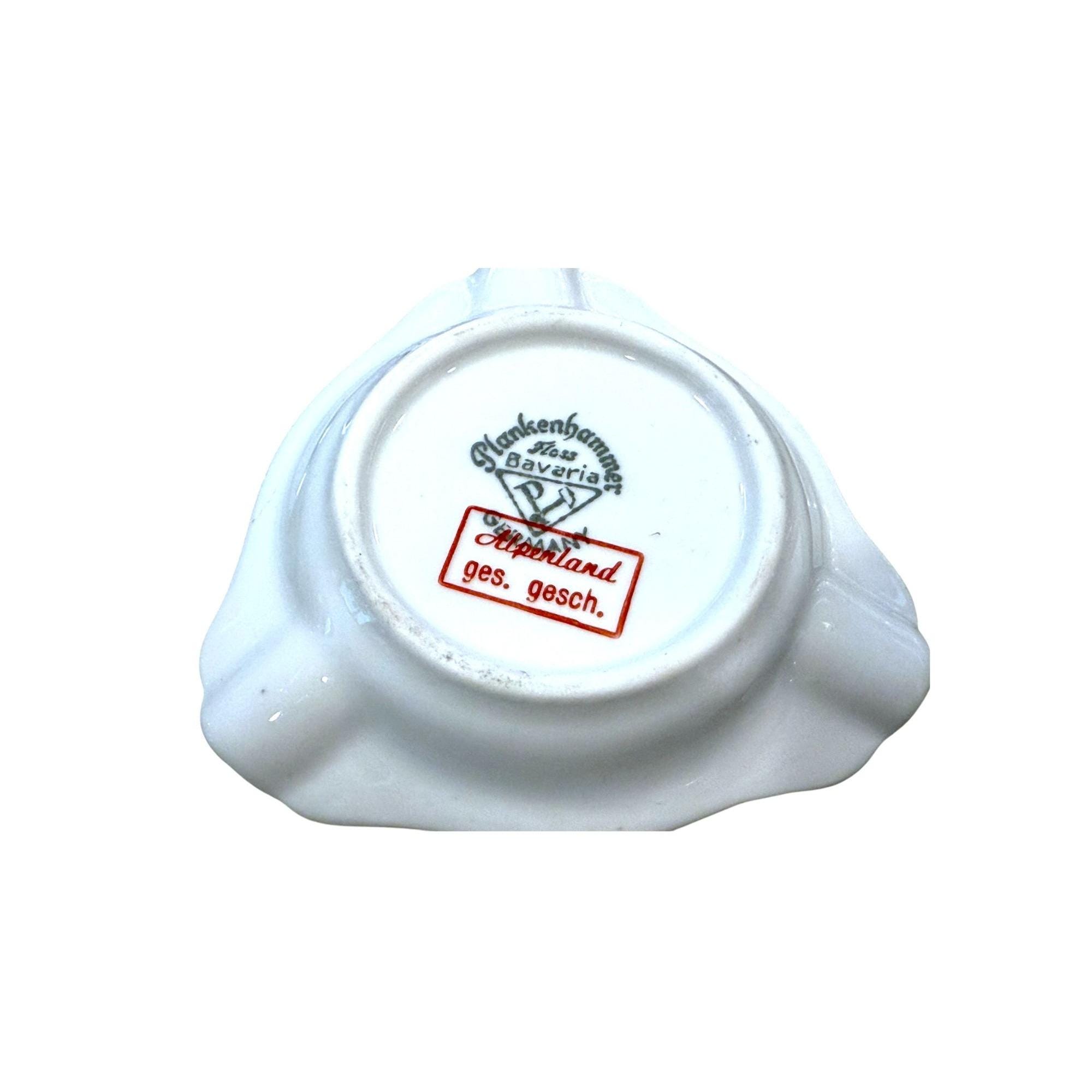 Cendrier à Vent Bavaria Porcelaine 2 Parties - Hauteur 6 Cm Diamètre 10 Cm