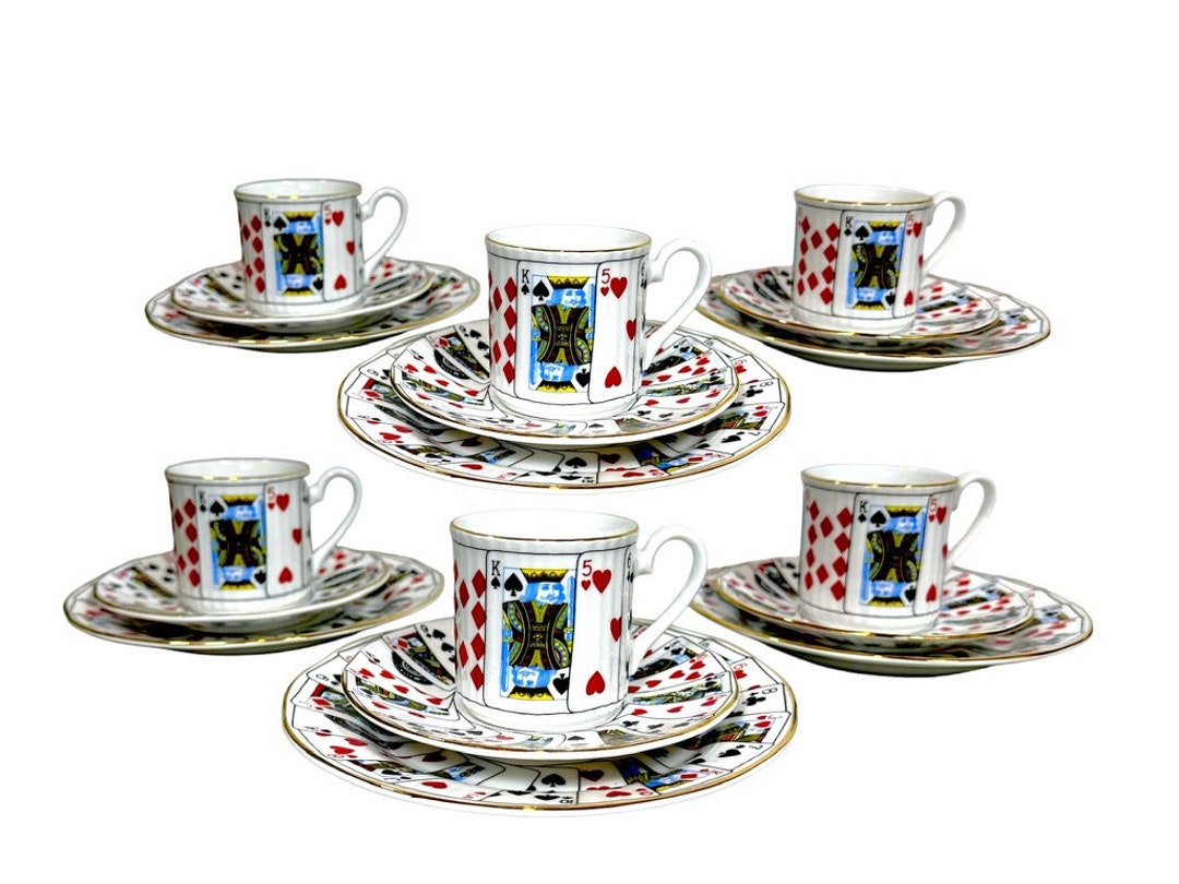 Elizabethan Staffordshire Fine Bone China Playing Cards Pattern