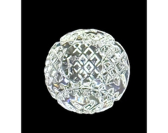 Waterford Crystal Faceted Round Starburst Paperweight
