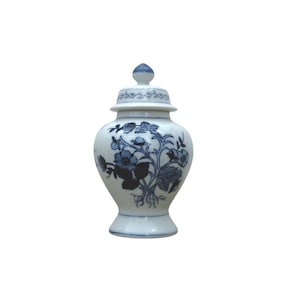 Blue & White 6 &quot;Porzellan Deckeldose Ginger mit Blumenmuster Dekorativen Akzent