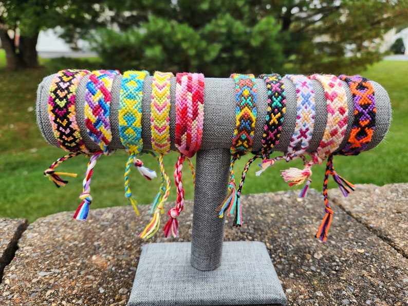 Friendship Bracelets, String and Chevron Bracelet - Etsy