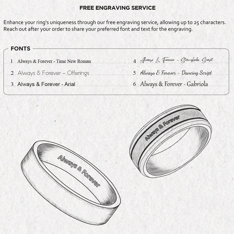 Round Platinum Wedding Band Round Comfort Band Women's Platinum Band Thin Platinum Ring Comfort Inside Band Free Engraving Ring image 7