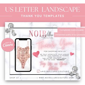 Tarjetas de agradecimiento comerciales elegantes / Plantilla comercial de gratitud / Necesidades comerciales personalizables / Editable y personalizable /
