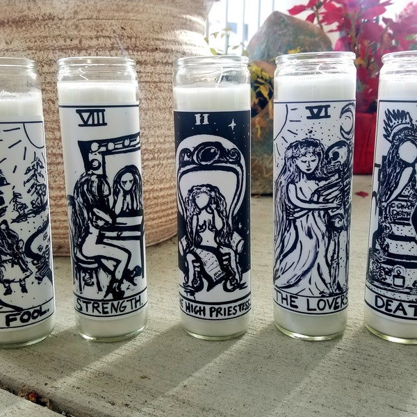 Tarot Candles Etsy