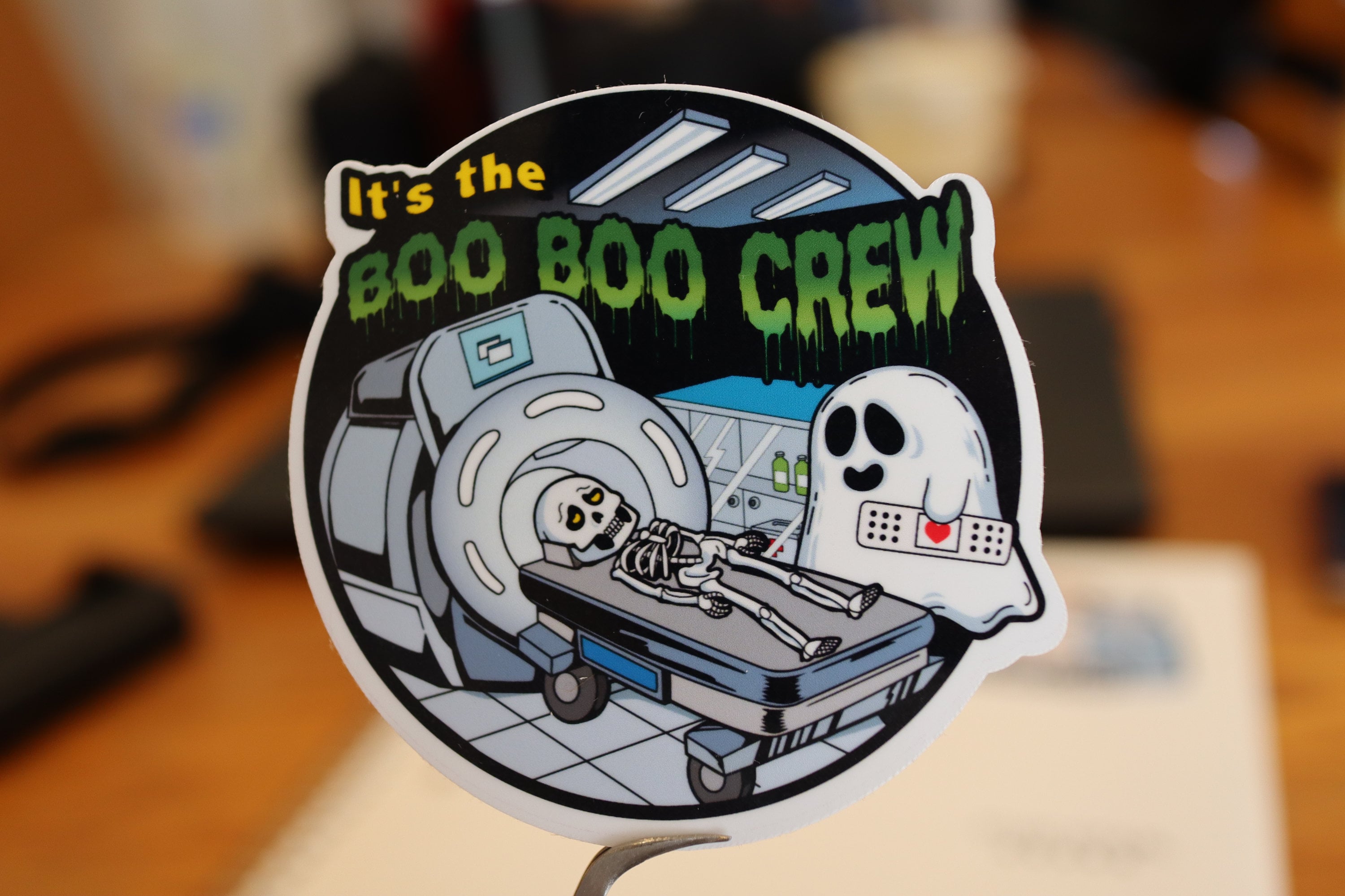 Boo Hc BOO Boo Crew MRI Sticker, Vinyl Sticker, Laminated, Waterproof , Mri ...