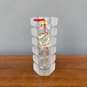 VINTAGE Bleikristall Willi Middeke glass VASE