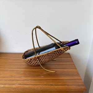 VINTAGE Carl AUBOCK style wine bottle HOLDER
