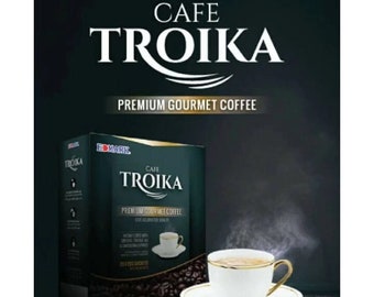 1 Box Cafe Troika Premium Gourmet Coffee Sugar Free 20 x 20G Sachets